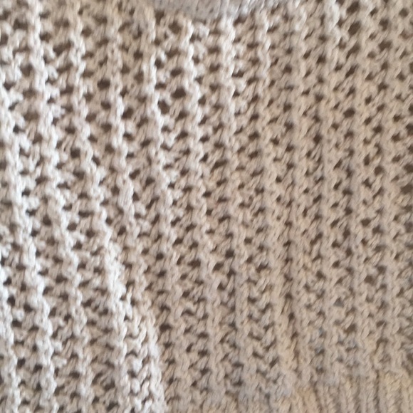 Free People School Boy Open Knit Crop Top Sweater - Picture 5 of 7